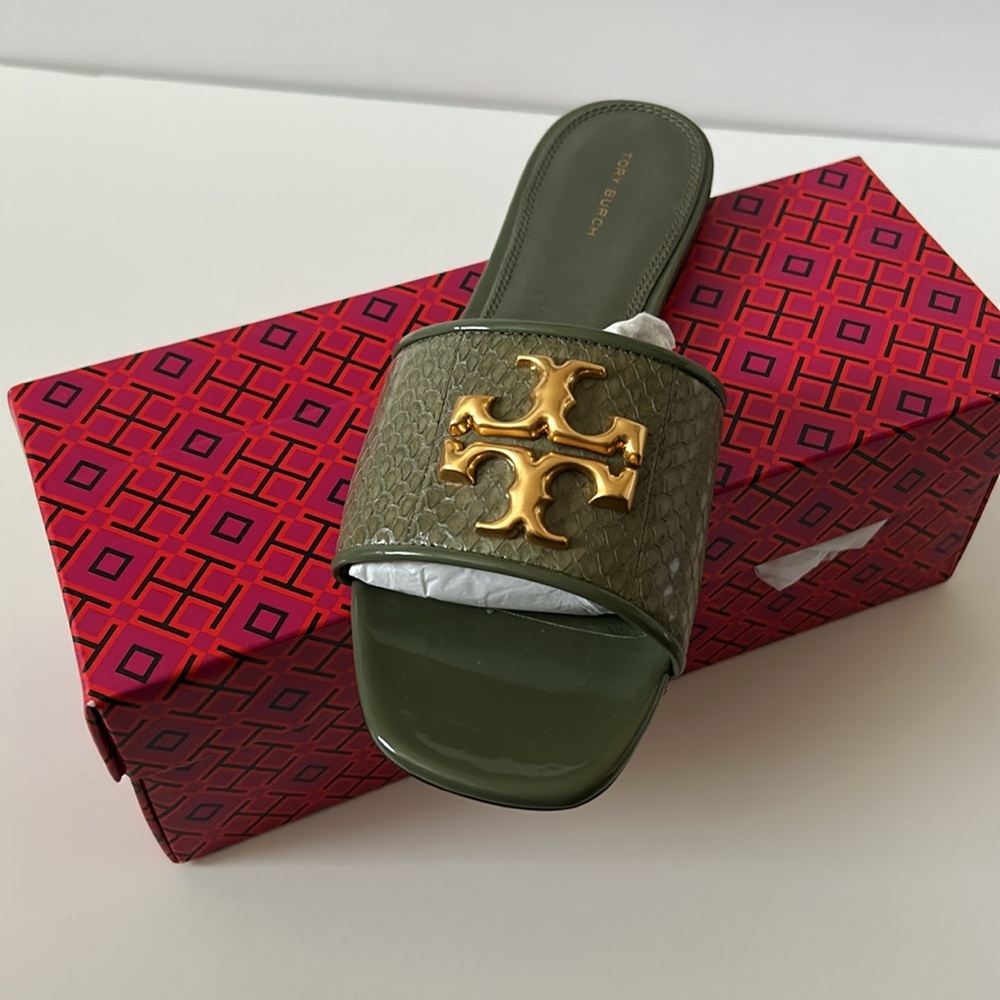 NIB Tory Burch Eleanor Slide Sandals Size 10M
Palm Leaf - Picture 3 of 5